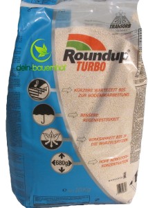 Roundup TURBO 10 kg mit dem Glyphosat Granulat  gegen Unkraut der Firma Monsanto