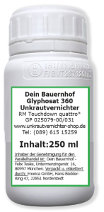 Glyphosat 360 250 ml Unkrautvernichter Unkrautex
