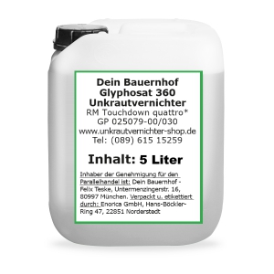 Glyphosat 360 Referenzmittel 5 Liter