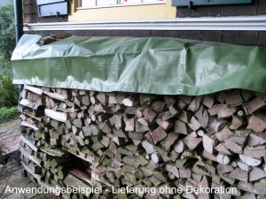 Holz Abdeckplane ca. 1,50 m x 6 m)