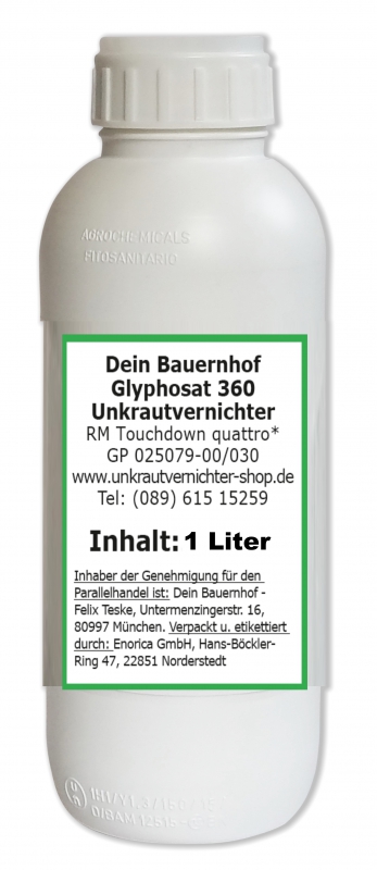 Glyphosat 360 Unkrautvernichter Unkrautex 1 Liter