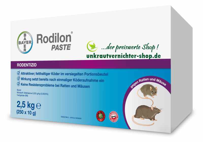Rodilon Paste Bayer 3 kg Rattengift und Mäusegift