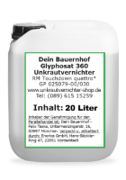 Glyphosat 360 Unkrautvernichter 20 Liter