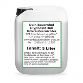 Glyphosat 360 Referenzmittel 5 Liter